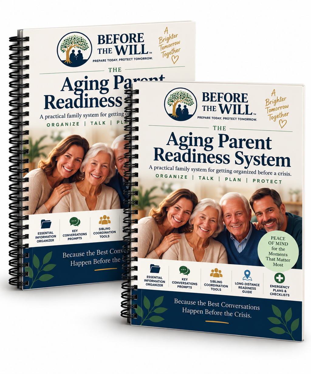 Aging Parent Readiness Workbook – Family Bundle (2 Workbooks) | Family Planning Guide