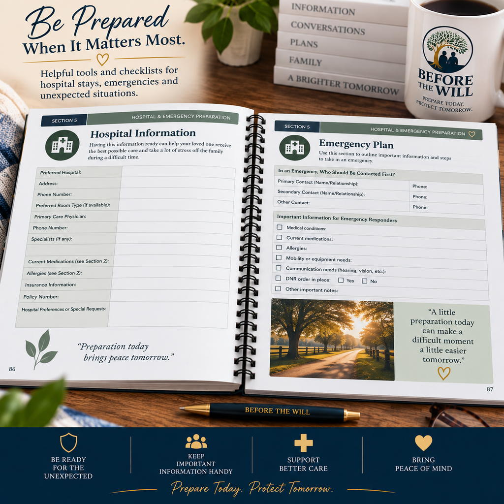 Aging Parent Readiness Workbook – 120-Page Family Planning & Organization Guide